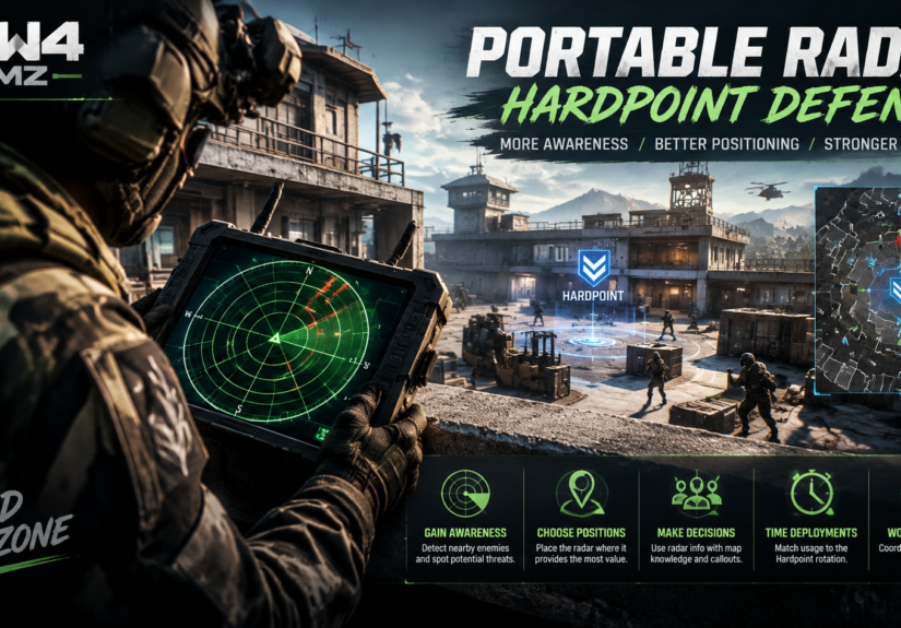 CoD MW4 Portable Radar Improving Hardpoint Defense