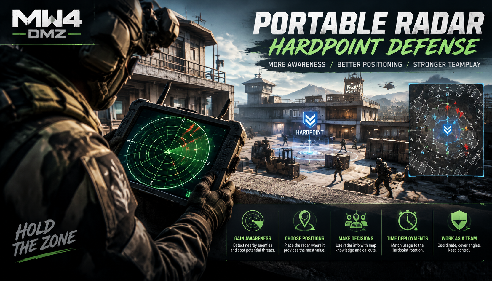 CoD MW4 Portable Radar Improving Hardpoint Defense